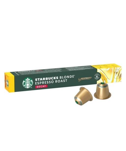 Kavos kapsulės be kofeino Nespresso® aparatams Starbucks Blonde Espresso Roast Decaf , 10 vnt