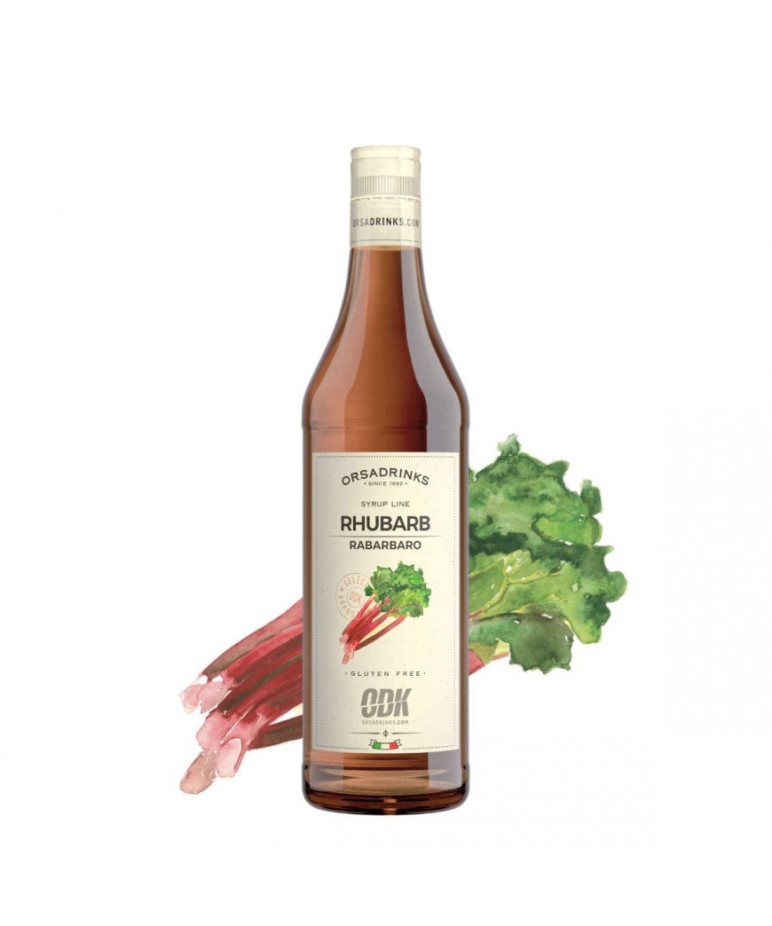 Sirupas kokteiliams rabarbarų skonio Orsa Drinks "Rhubarb", 750 ml