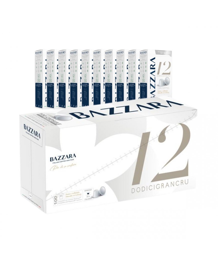 Bazzara Dodicigrancru® kavos kapsulės Nespresso® aparatams, 10 x 10 vnt