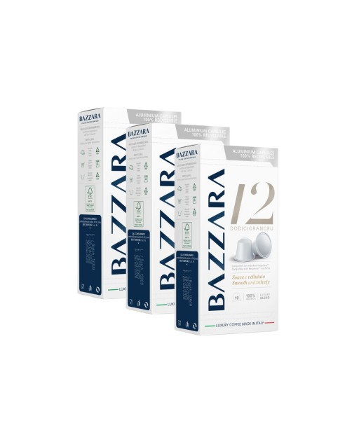 Bazzara Dodicigrancru® kavos kapsulės Nespresso® aparatams, 3 x 10 vnt