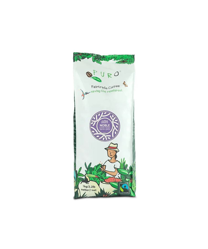 Puro Fairtrade Noble kavos pupelės, 1 kg