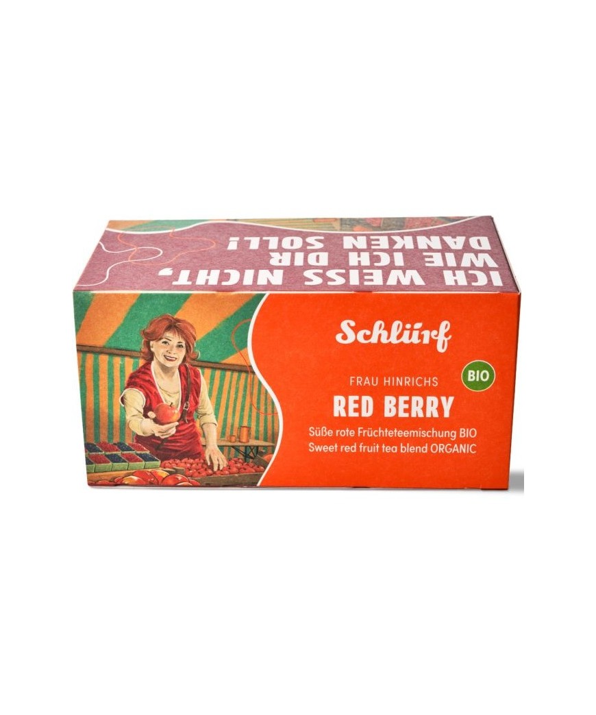 Vaisinė arbata Büdel “Mrs Hinrichs Red Berry”, 20 vnt.