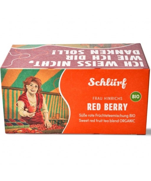 Vaisinė arbata Büdel “Mrs Hinrichs Red Berry”, 20 vnt.