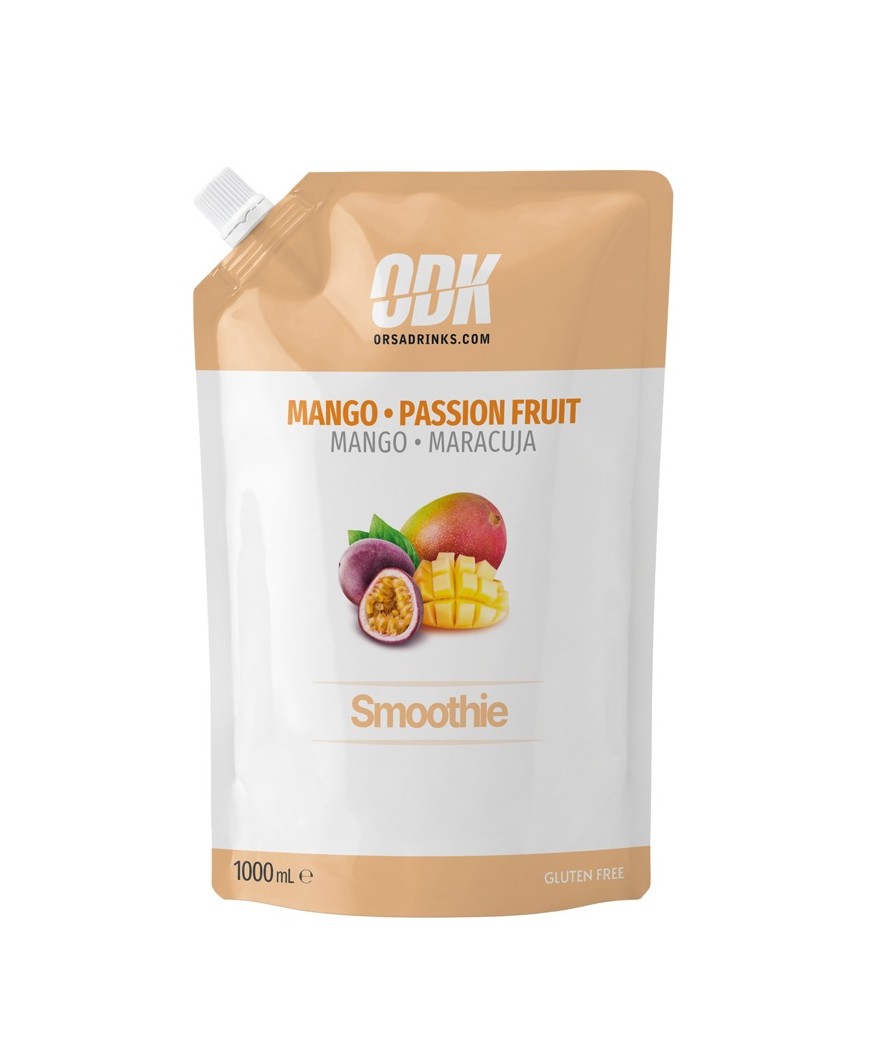 ODK Mango Passion Fruit Smoothie glotnutis mangų ir pasiflorų, 1000 ml