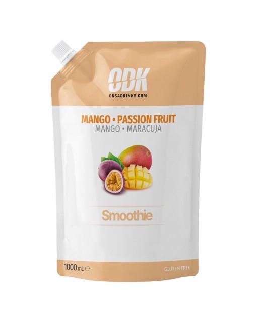 ODK Mango Passion Fruit Smoothie glotnutis mangų ir pasiflorų, 1000 ml
