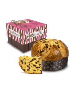 Panettone pyragas su braškėmis ir juoduoju šokoladu Zaghis La Duchessa fragoline e cioccolato fondente, 750 g.
