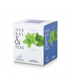 Novell Herbal & Teas Toureg gaivi žalioji arbata su mėtomis, 15 vnt. piramidžių