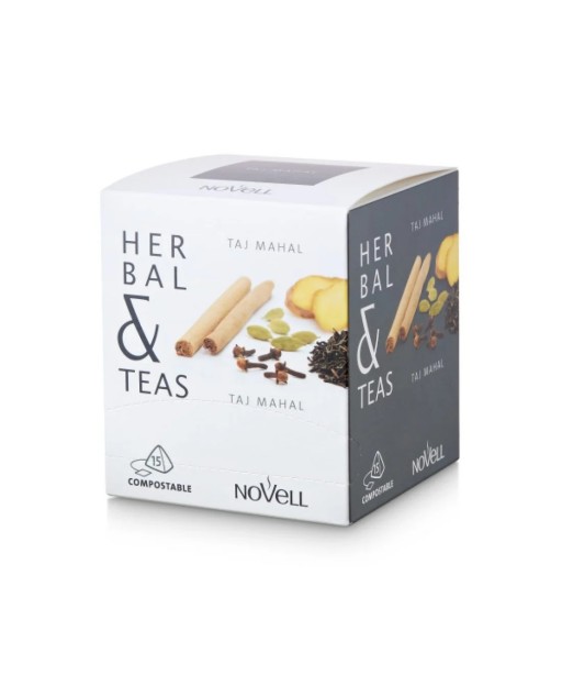 Novell Herbal & Teas Taj Mahal juodoji arbata su rytietiškais prieskoniais, 15 vnt. piramidžių