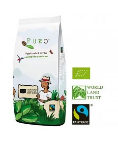 Ekologiškos kavos pupelės „Puro Fairtrade Organic Dark“, 1 kg