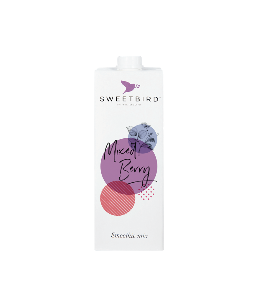 Glotnutis įvarių uogų Sweetbird “Mixed Berry Smoothie”, 1 l