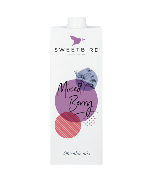 Glotnutis įvarių uogų Sweetbird “Mixed Berry Smoothie”, 1 l