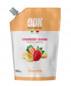 Glotnutis braškių ir bananų ODK “Strawberry Banana Smoothie”, 1000 ml