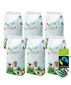 Ekologiškų kavos pupelių „Puro Fairtrade Organic Light“ rinkinys, 6 kg