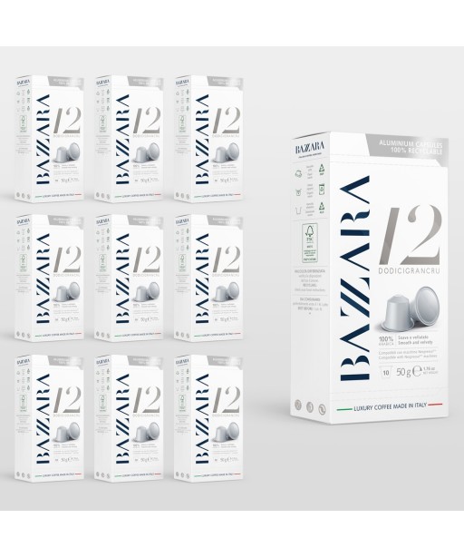 Kavos kapsulės Nespresso® "Bazzara Dodicigrancru", 10 x 10 vnt Kavos kapsulės Nespresso® "Bazzara Dodicigrancru", 10 x 10 vnt