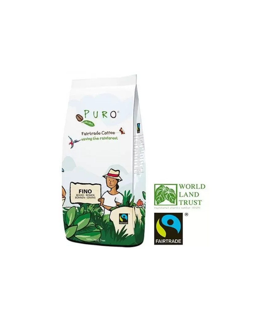Kavos pupelės “Puro Fairtrade Fino”, 1 kg.