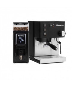 Rancilio Silvia E V6 pusiau automatinis kavos aparatas + Rancilio Stile kavamalė - juoda