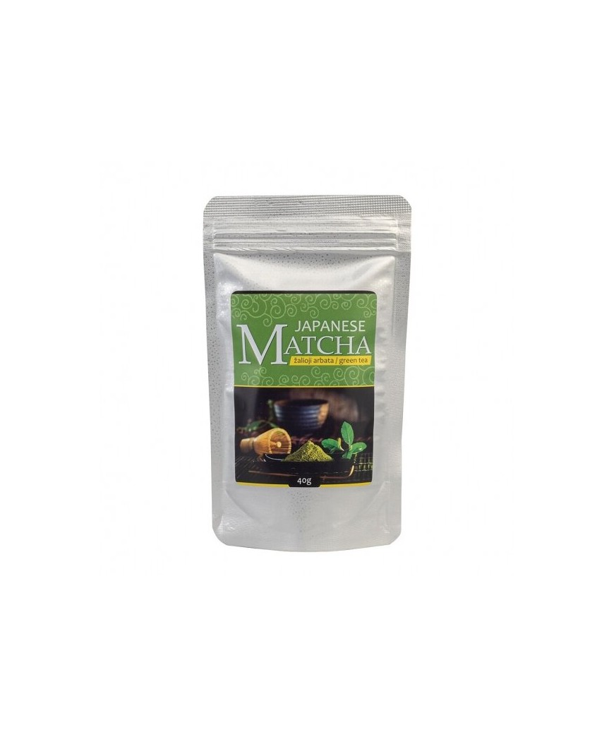 Japoniška matcha žalioji arbata, 40 g.