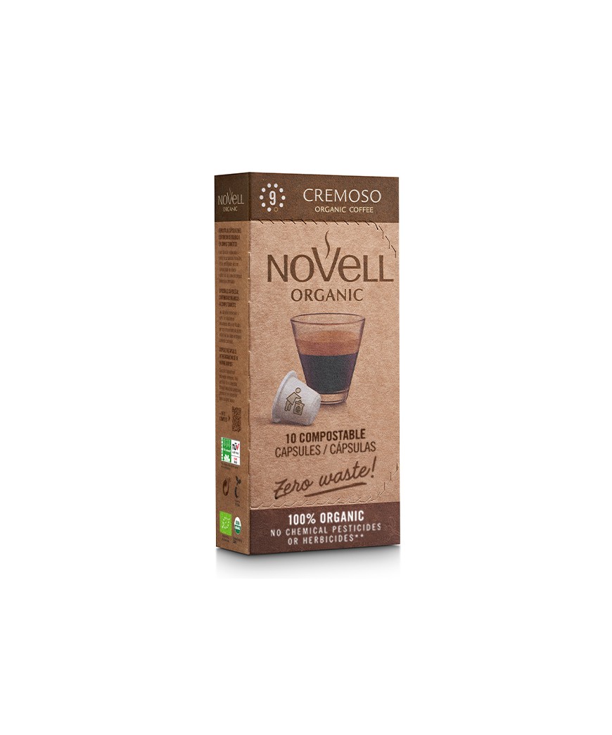 Ekologiškos kavos kapsulės Nespresso® aparatams Novell Cremoso Zero Waste , 10 vnt