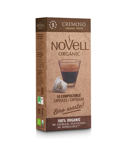 Ekologiškos kavos kapsulės Nespresso® aparatams Novell Cremoso Zero Waste , 10 vnt