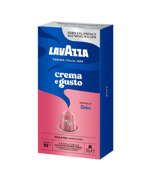 Kavos kapsulės Nespresso® aparatams Lavazza Crema e Gusto Dolce, 10 vn