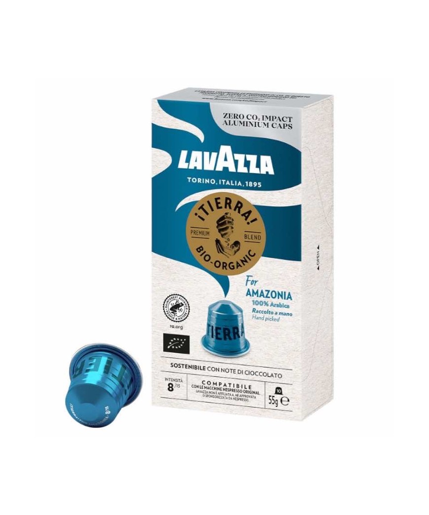 Ekologiškos kavos kapsulės Nespresso® aparatams Lavazza Tierra for Amazonia , 10 vnt