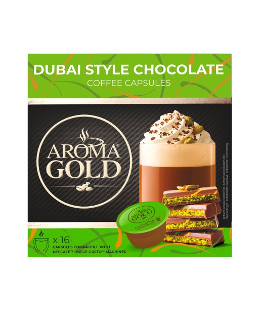 Kavos kapsulės Aroma Gold® Dolce Gusto® Dubai Style Chocolate, 16 vnt.