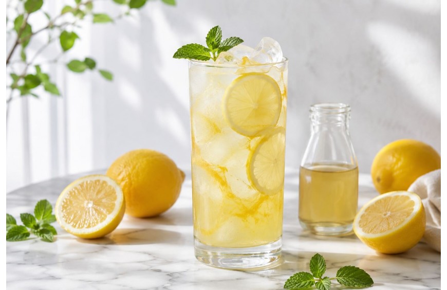 Naminis limonadas su sirupu: greiti vasaros receptai